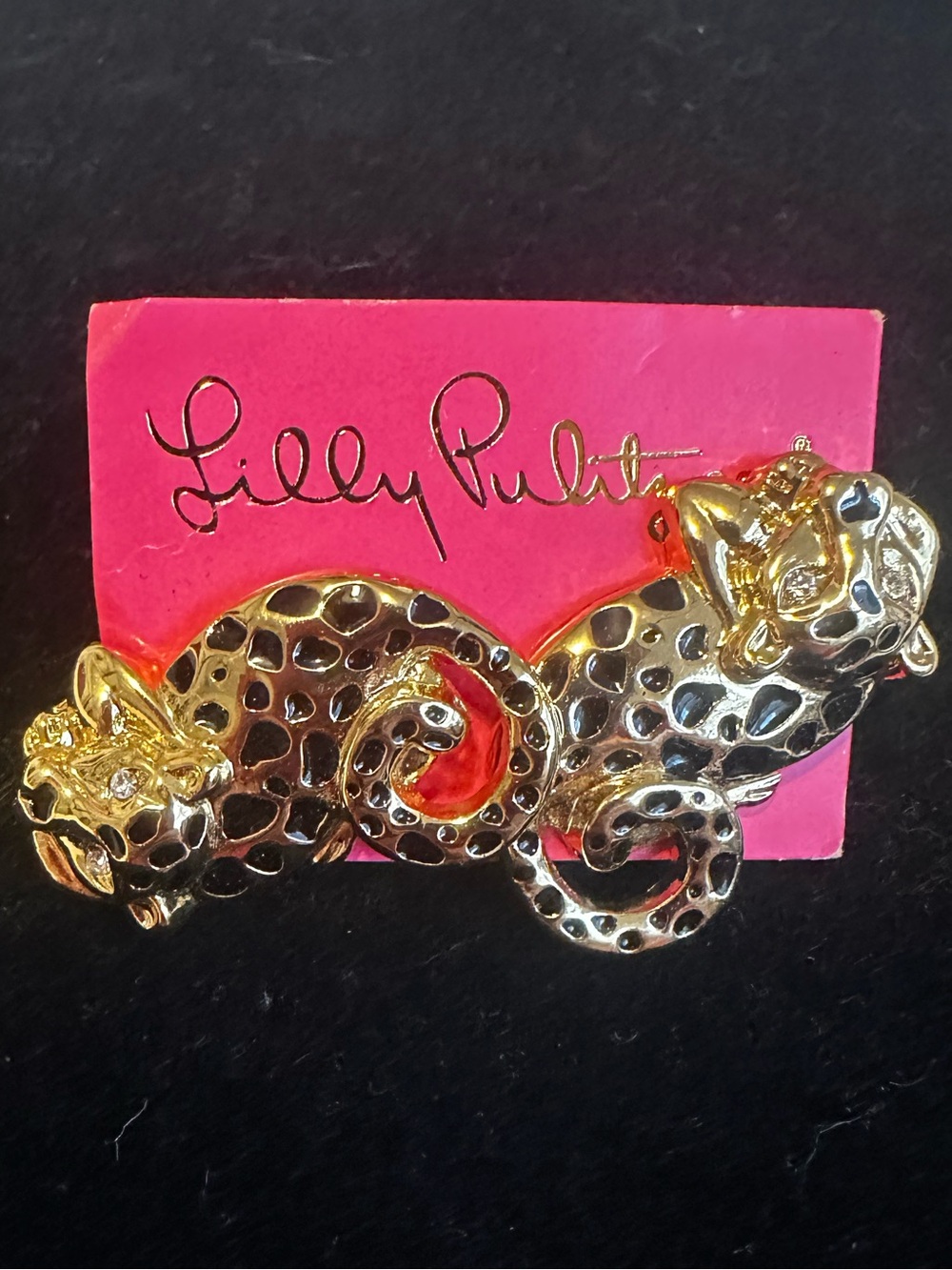 Lilly Pulitzer Leopard Pierced Earrings